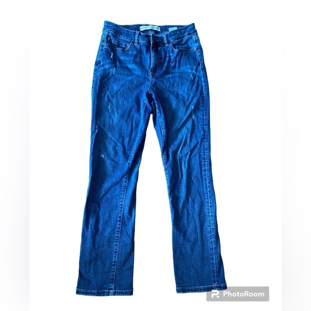 Denver Hayes High Rise Skinny Crop Distress Denim Pants Women’s Size 10